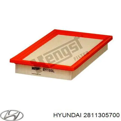 Повітряний фільтр 2811305700 Hyundai/Kia