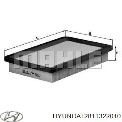 Купити 2811322010 Hyundai/Kia Автомобільний фільтр повітря