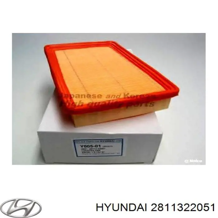 2811322051 Hyundai/Kia Повітряний фільтр двигуна
