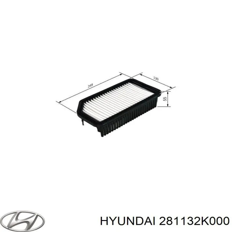 281132K000 Hyundai/Kia Повітряний фільтр двигуна