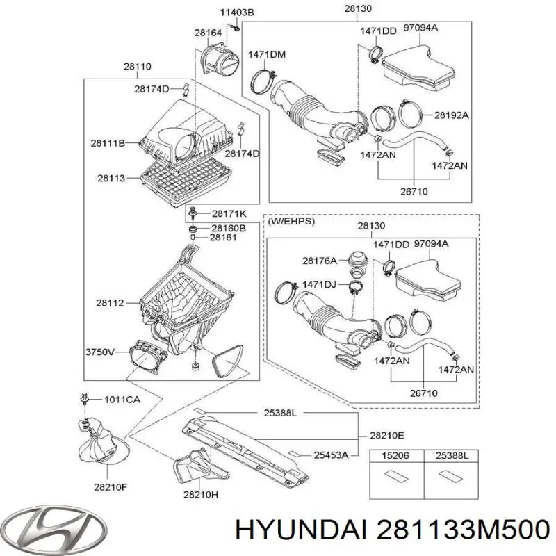 Купити 281133M500 Hyundai/Kia 