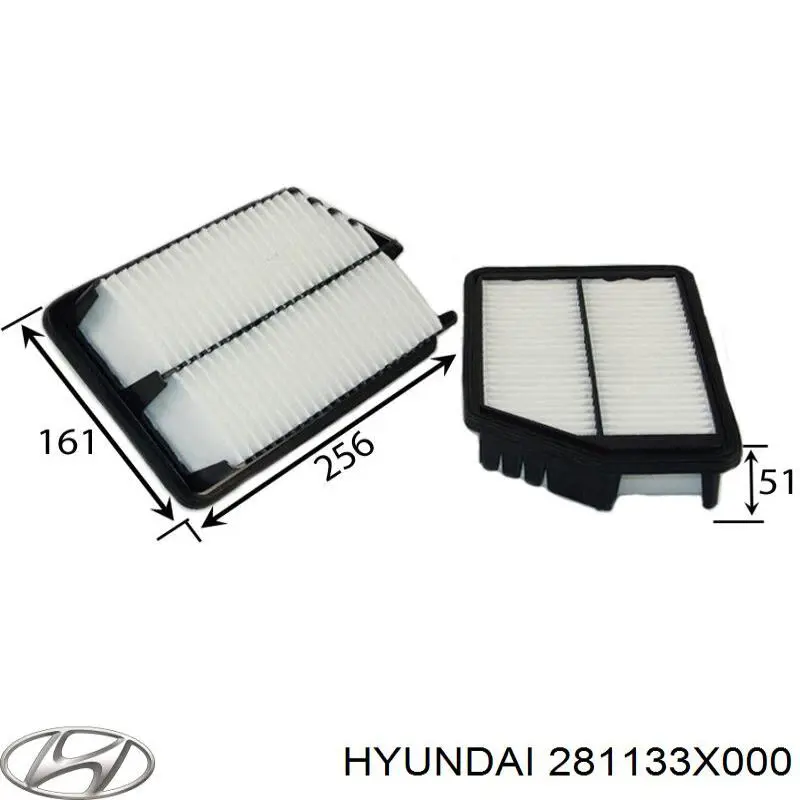 Купити 281133X000 Hyundai/Kia Автомобільний фільтр повітря