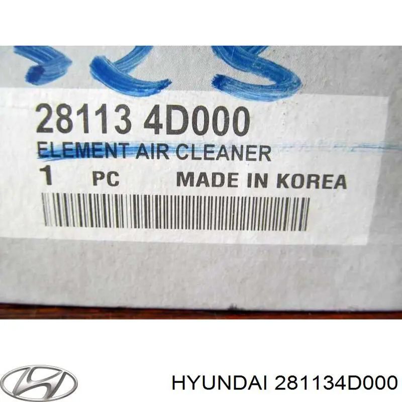 Фільтр повітряний Hyundai/Kia 281134D000