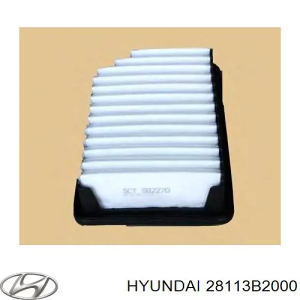 Повітряний фільтр 28113B2000 Hyundai/Kia