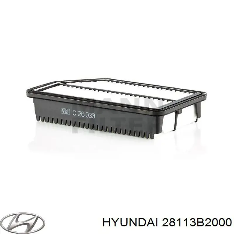 Фільтр повітряний Hyundai/Kia 28113B2000