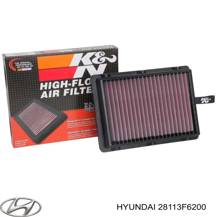 Елемент повітряного фільтра Hyundai/Kia 28113F6200 ціна, від 15.64 USD