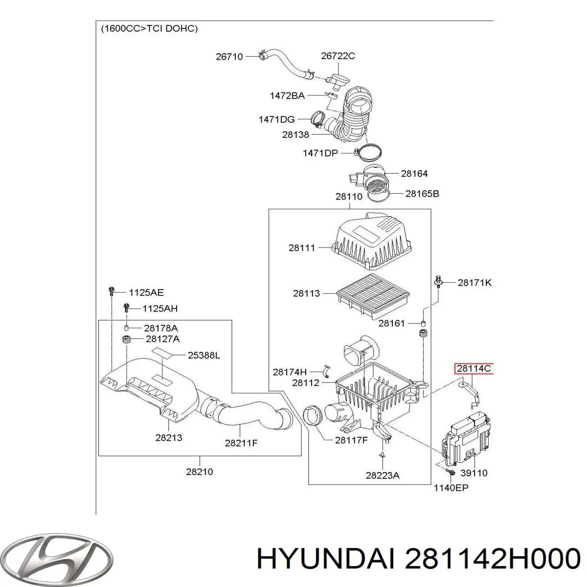 Купити 281142H000 Hyundai/Kia 