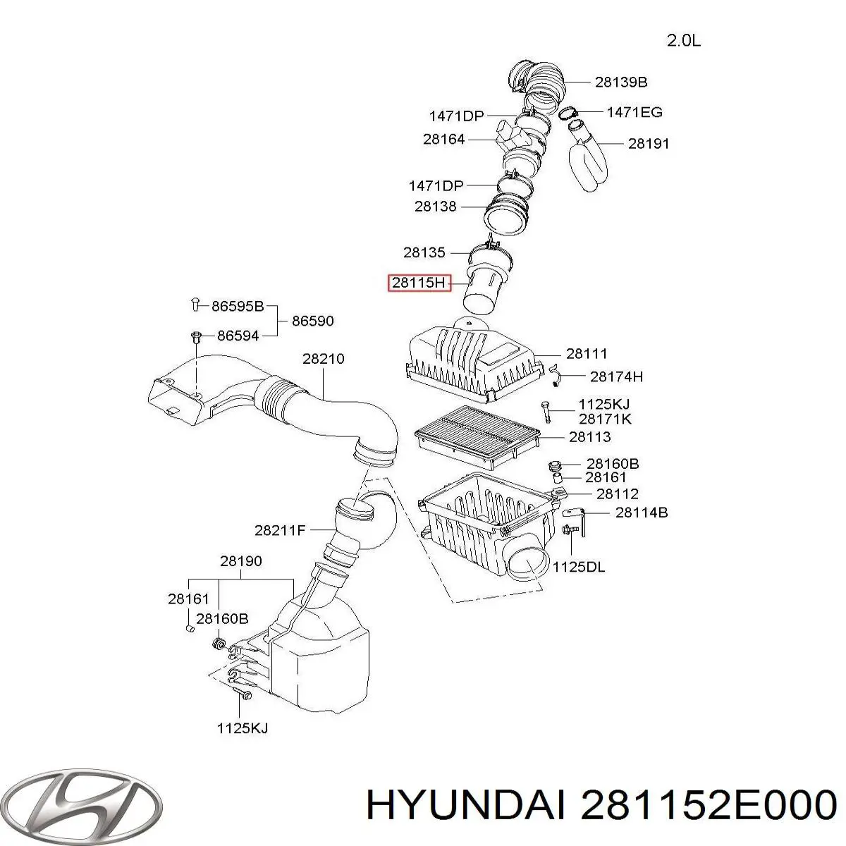  281152E000 Hyundai/Kia