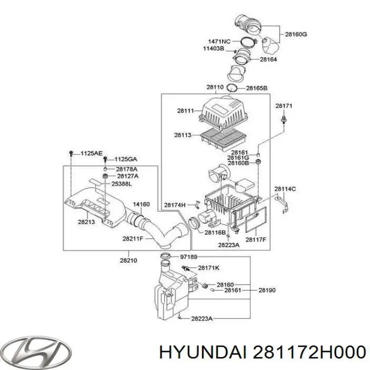  281172H000 Hyundai/Kia