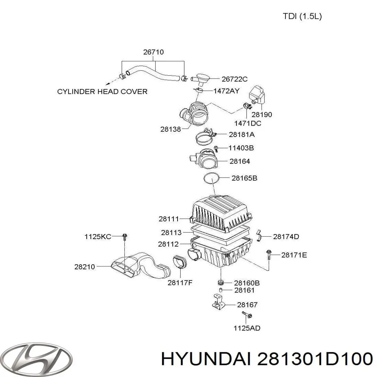 Купити 281301D100 Hyundai/Kia 