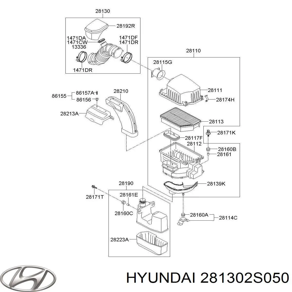  Hyundai/Kia 281302S050 ціна, від 19.02 USD