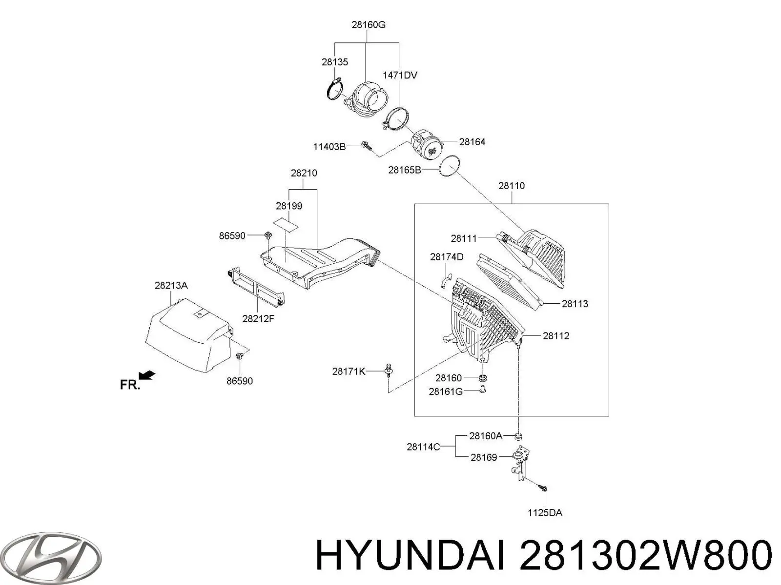  281302W800 Hyundai/Kia