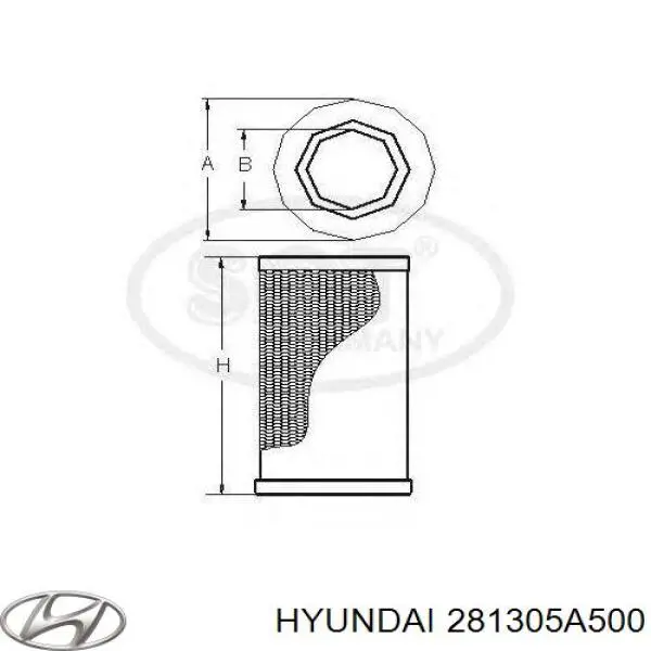 Елемент повітряного фільтра Hyundai/Kia 281305A500 ціна, від 27.12 USD