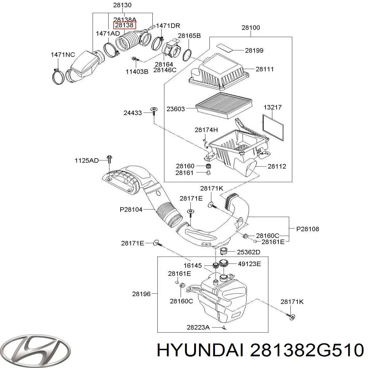  281382G510 Hyundai/Kia