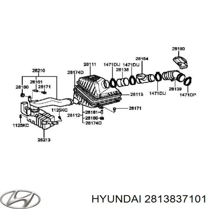  Hyundai/Kia 2813837101 ціна, від 7.73 USD
