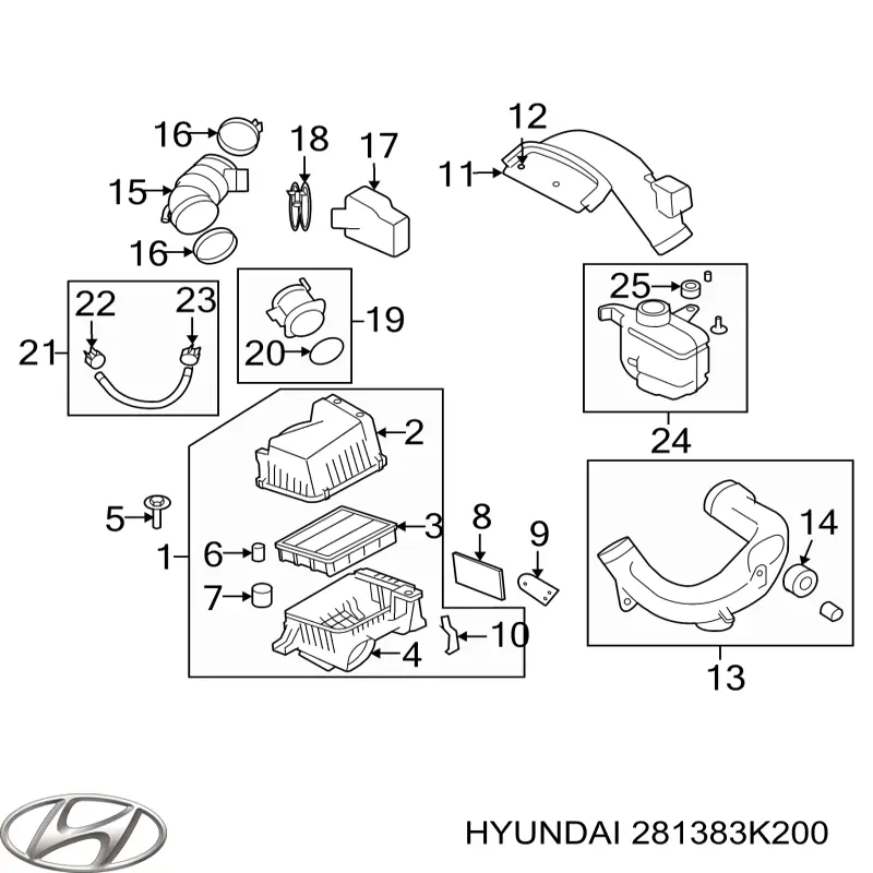  281383K200 Hyundai/Kia