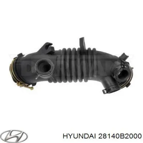 Патрубок повітряний, вихід повітряного фільтра Hyundai/Kia 28140B2000 ціна, від 23.14 USD