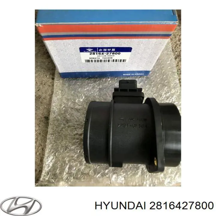 2816427800 Hyundai/Kia датчик потоку (витрати повітря, витратомір MAF - (Mass Airflow))