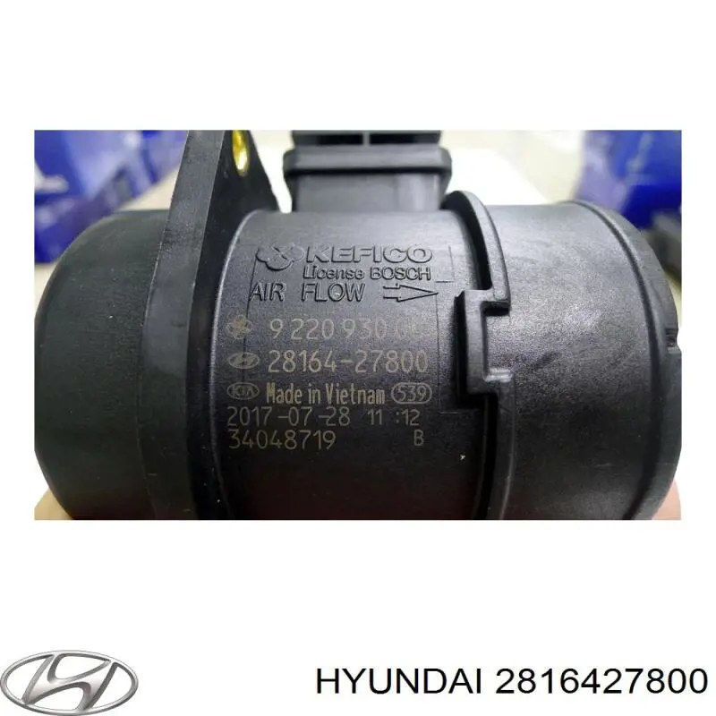 Датчик масової витрати повітря Hyundai/Kia 2816427800 ціна, від 24.67 USD