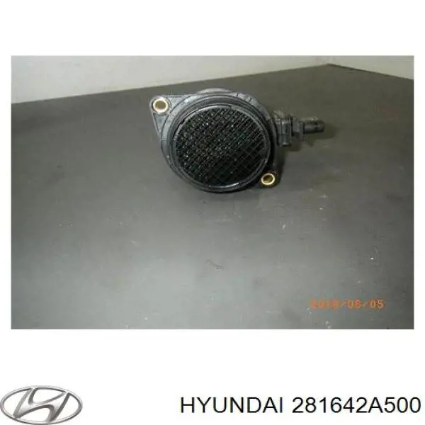 281642A500 Hyundai/Kia датчик потоку (витрати повітря, витратомір MAF - (Mass Airflow))