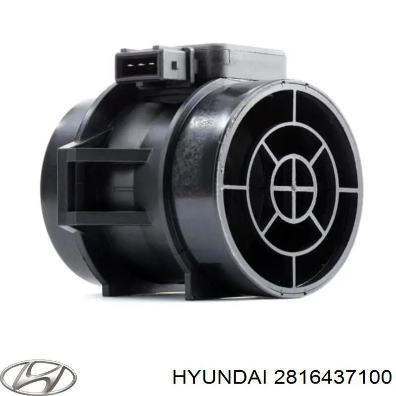 2816437100 Hyundai/Kia датчик потоку (витрати повітря, витратомір MAF - (Mass Airflow))