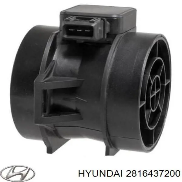 2816437200 Hyundai/Kia датчик потоку (витрати повітря, витратомір MAF - (Mass Airflow))
