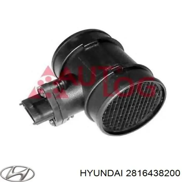 2816438200 Hyundai/Kia датчик потоку (витрати повітря, витратомір MAF - (Mass Airflow))
