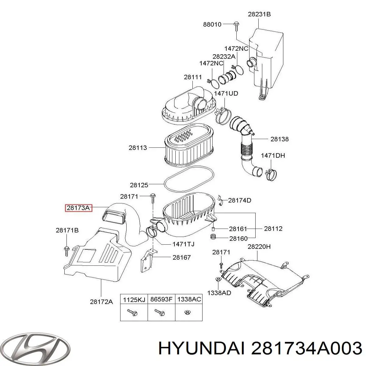  Hyundai/Kia 281734A003 ціна, від 5.52 USD