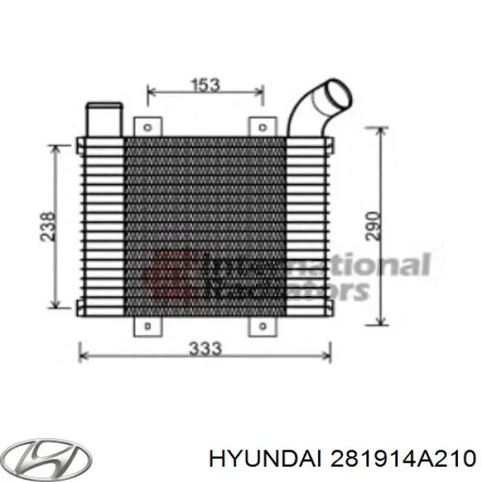 Система охолодження наддувочного повітря Hyundai/Kia 281914A210 ціна, від 62.98 USD