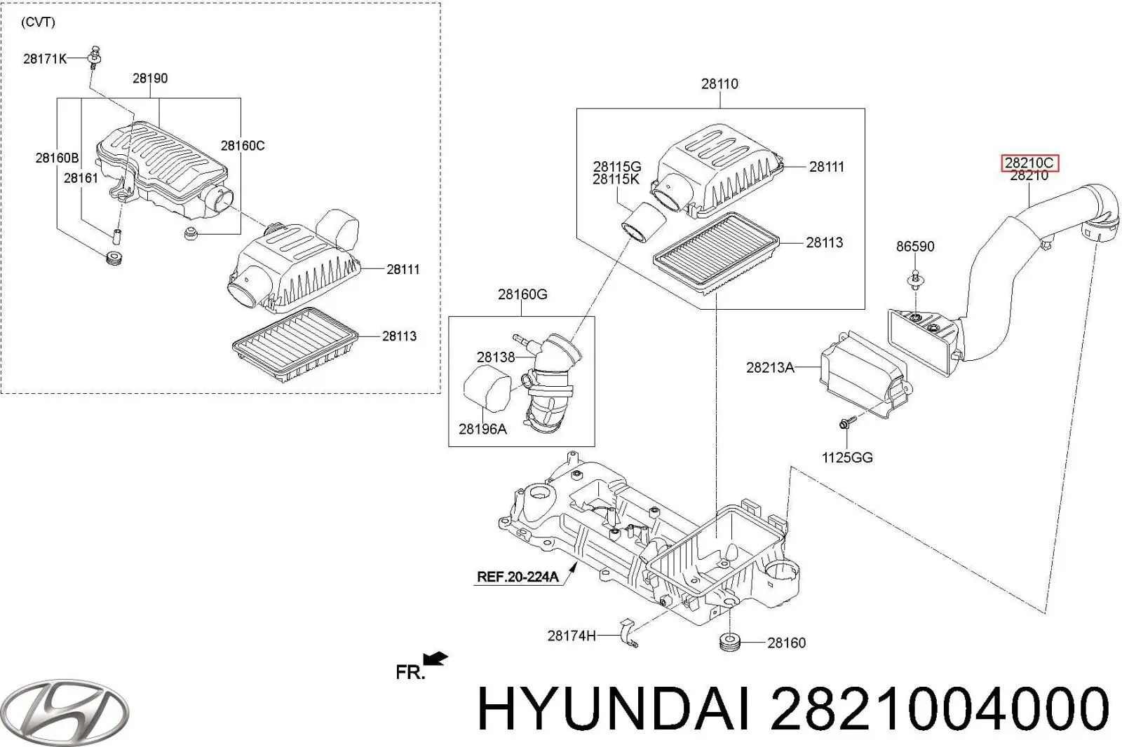  2821004000 Hyundai/Kia