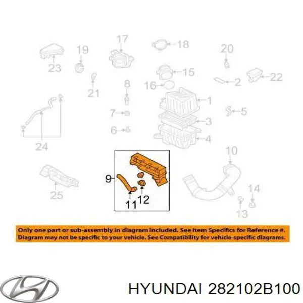  Hyundai/Kia 282102B100 ціна, від 24.86 USD