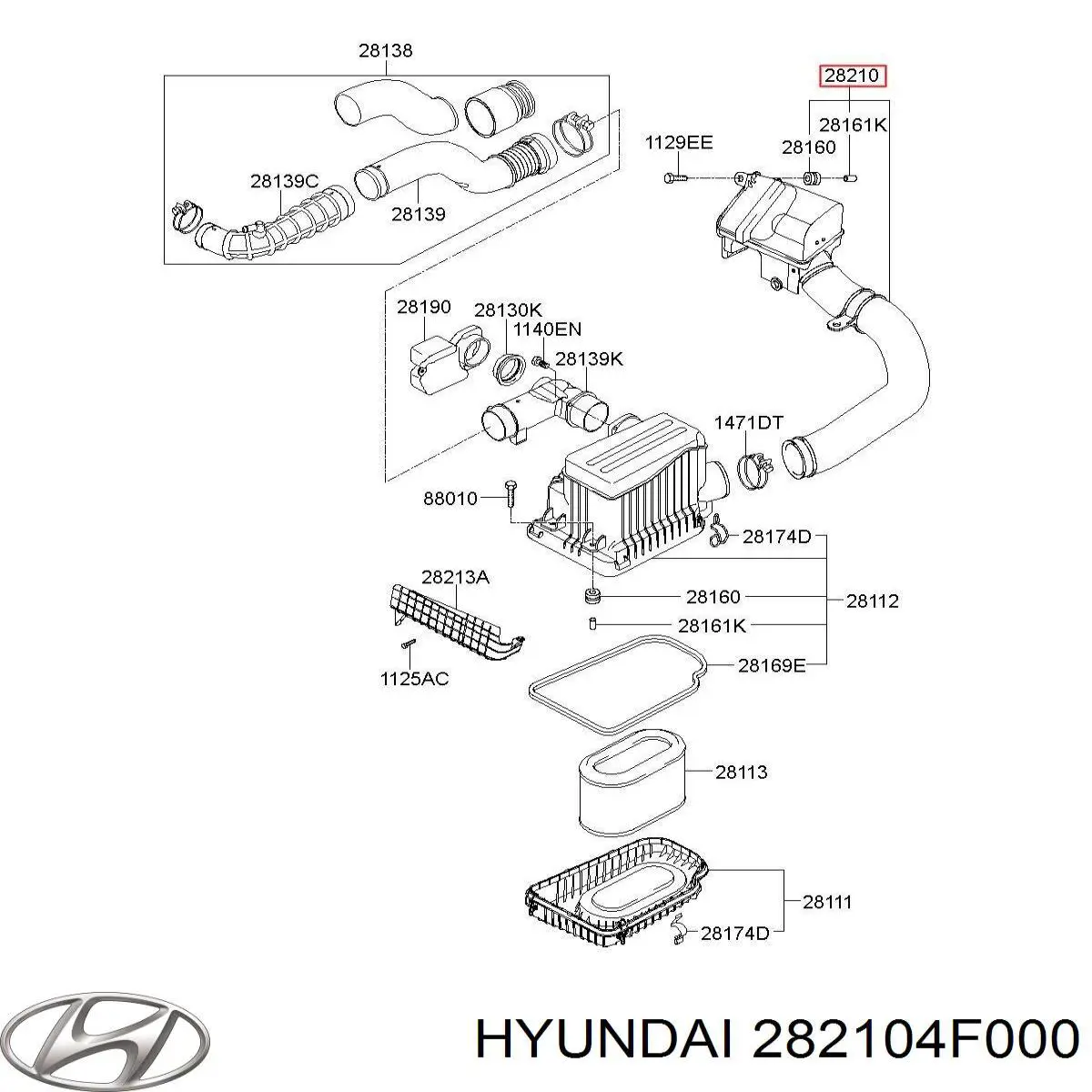  Hyundai/Kia 282104F000 ціна, від 62.25 USD