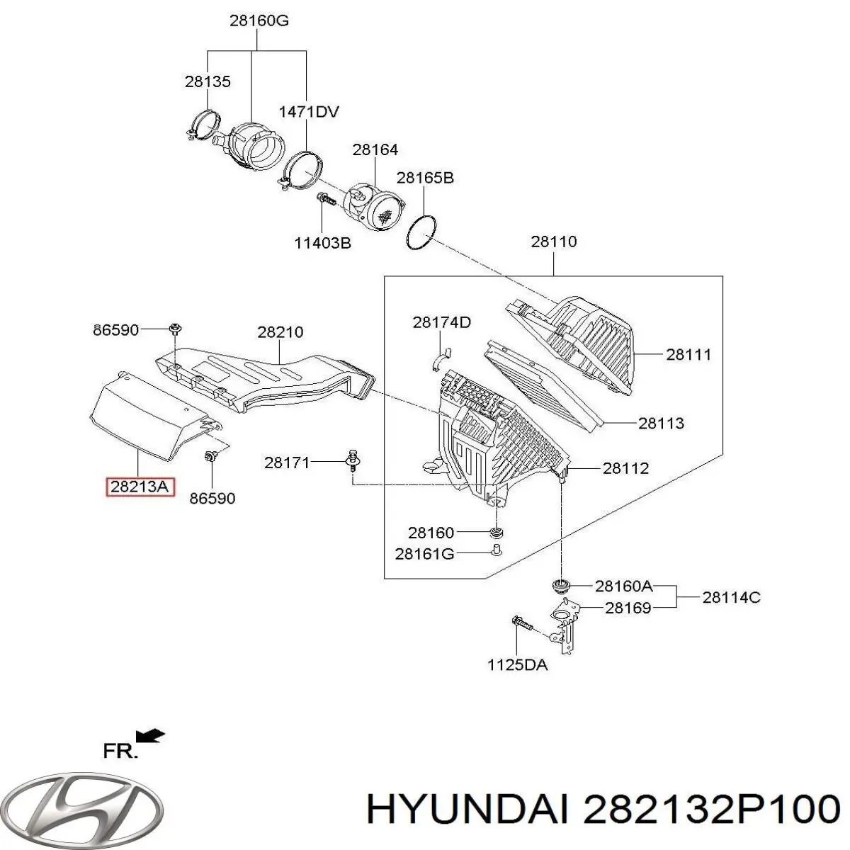  Hyundai/Kia 282132P100 ціна, від 32.17 USD