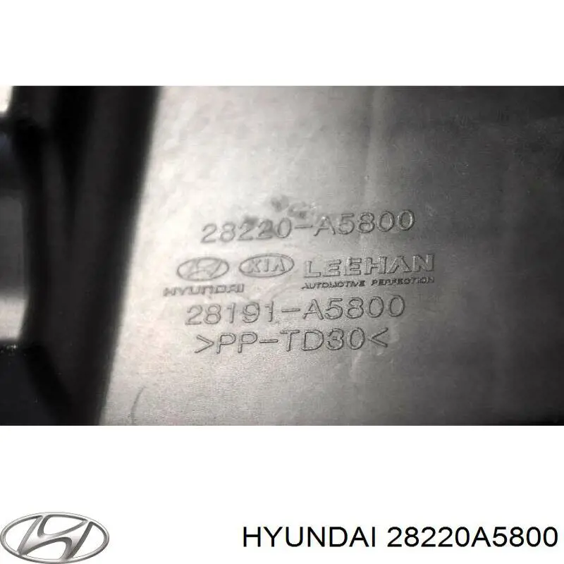 Патрубок повітряний, вхід повітряного фільтра Hyundai/Kia 28220A5800 ціна, від 98.86 USD