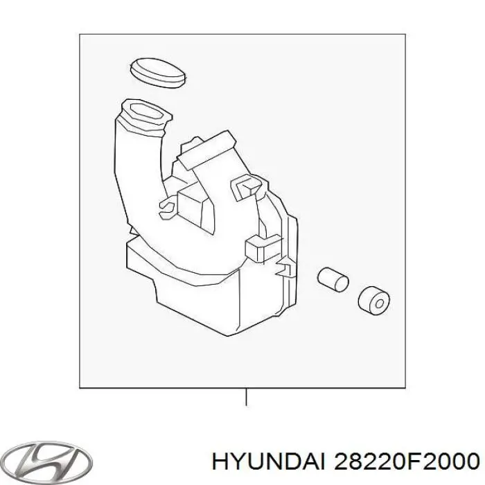 Резонатор повітряного фільтра 28220F2000 Hyundai/Kia