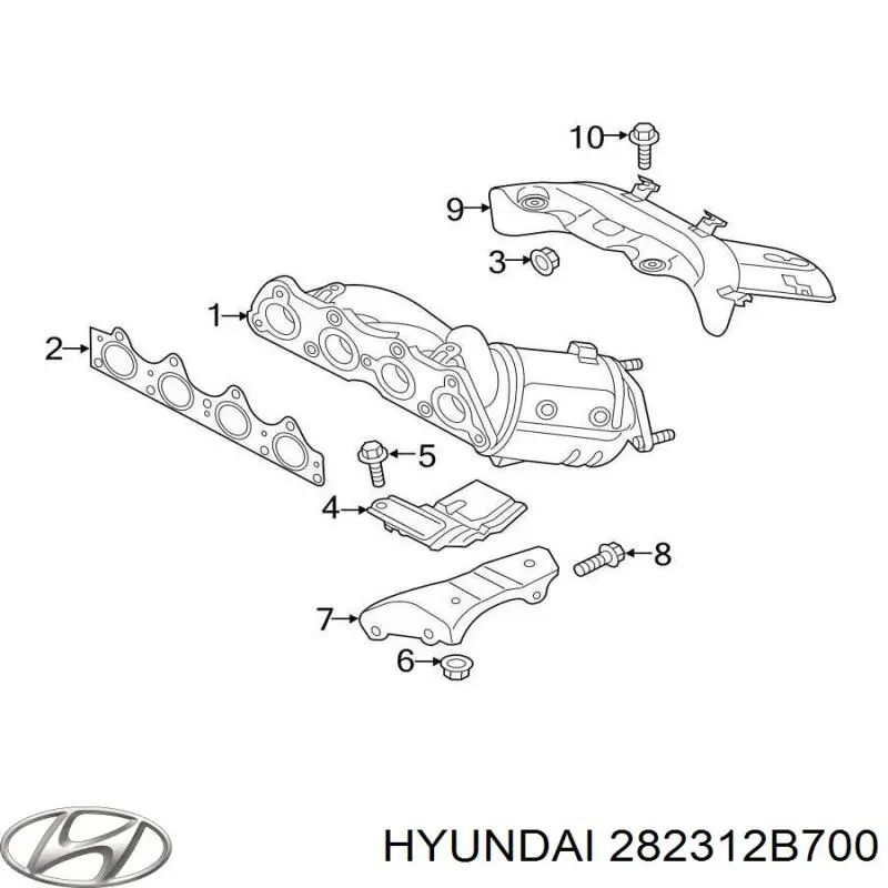 282312B700 Hyundai/Kia Турбонаддув