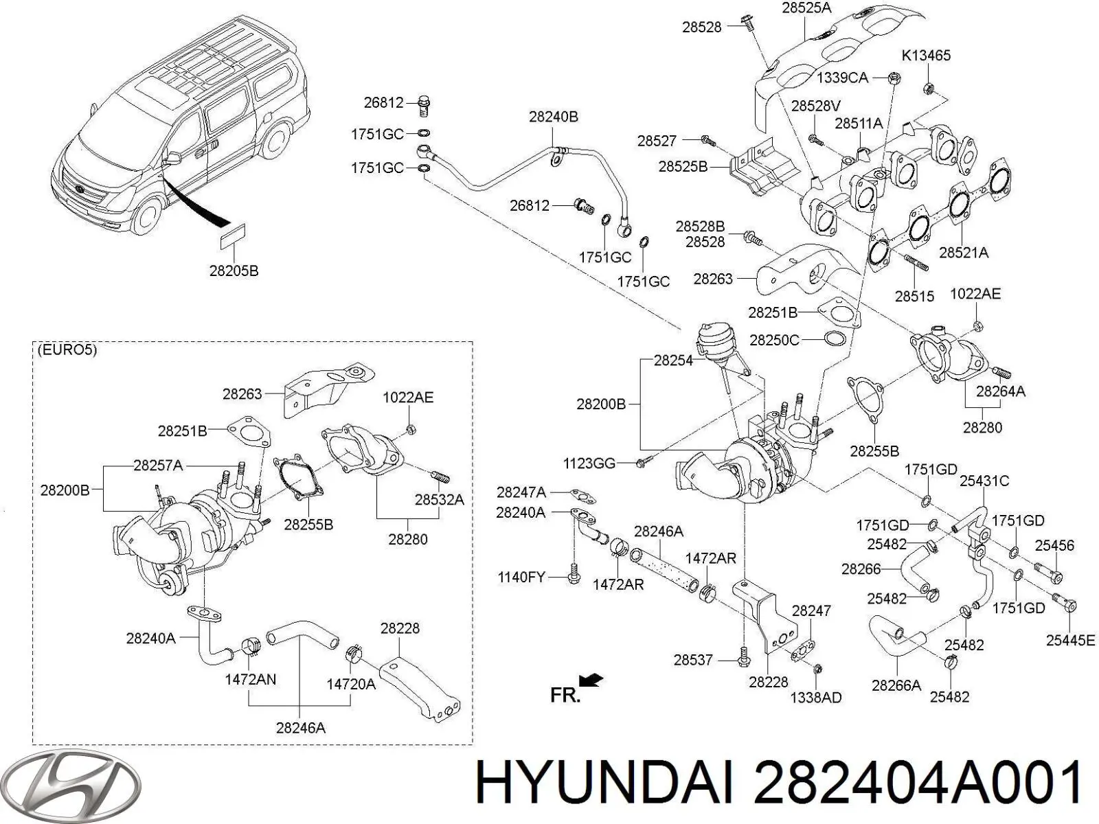  282404A001 Hyundai/Kia