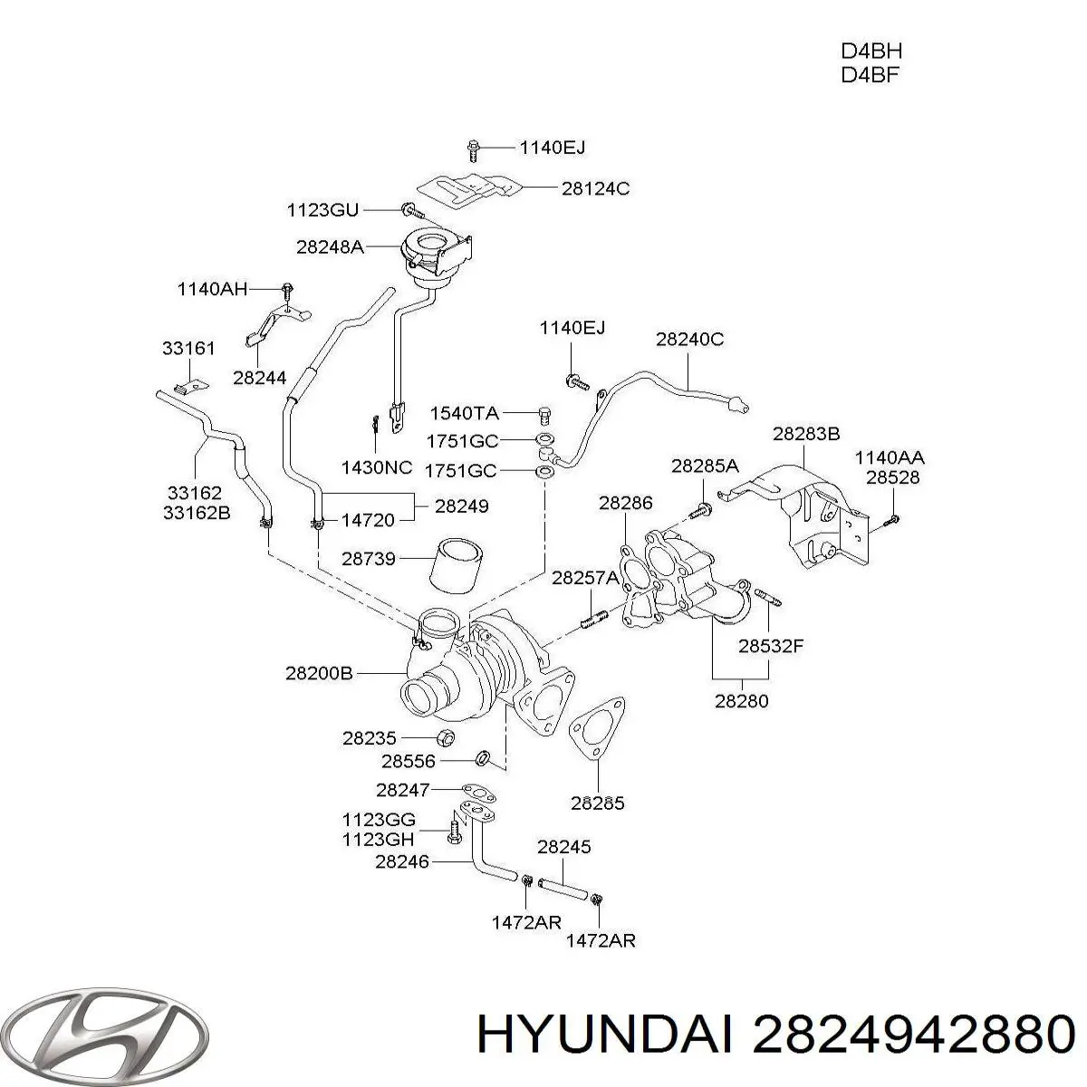  Hyundai/Kia 2824942880 ціна, від 5.54 USD