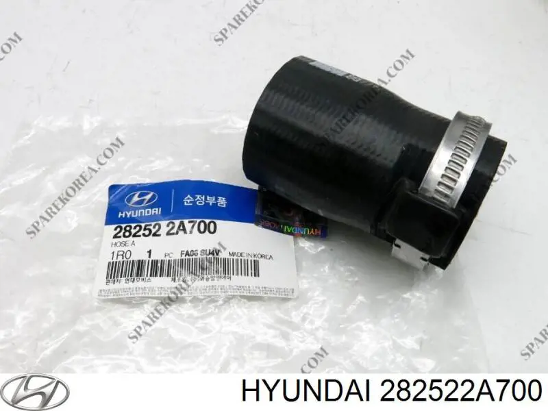 Патрубок повітряний, вихід з турбіни (наддув) Hyundai/Kia 282522A700 ціна, від 19.24 USD