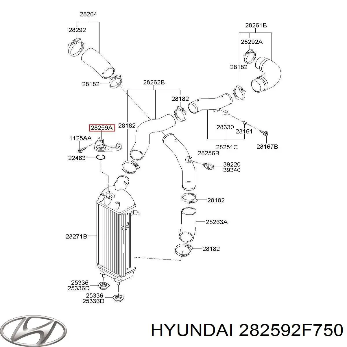  Hyundai/Kia 282592F750 ціна, від 17.76 USD