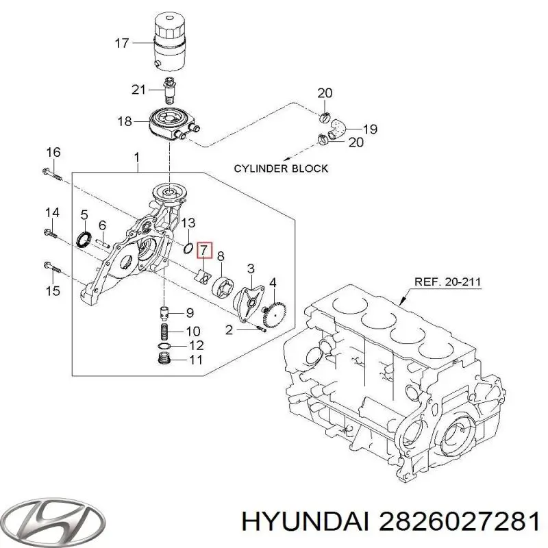  Hyundai/Kia 2826027281 ціна, від 5.58 USD