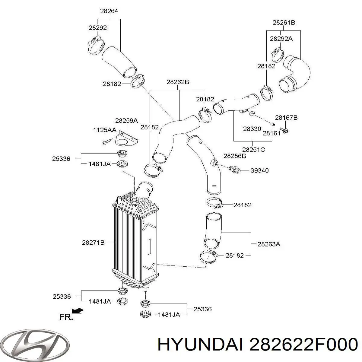 Трубка, що нагнітається Hyundai/Kia 282622F000 ціна, від 27.69 USD
