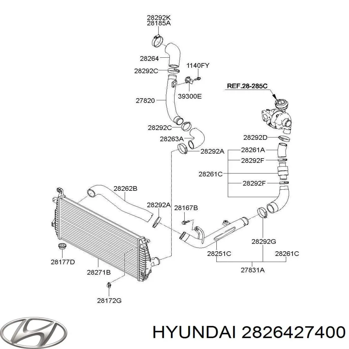  Hyundai/Kia 2826427400 ціна, від 12.67 USD