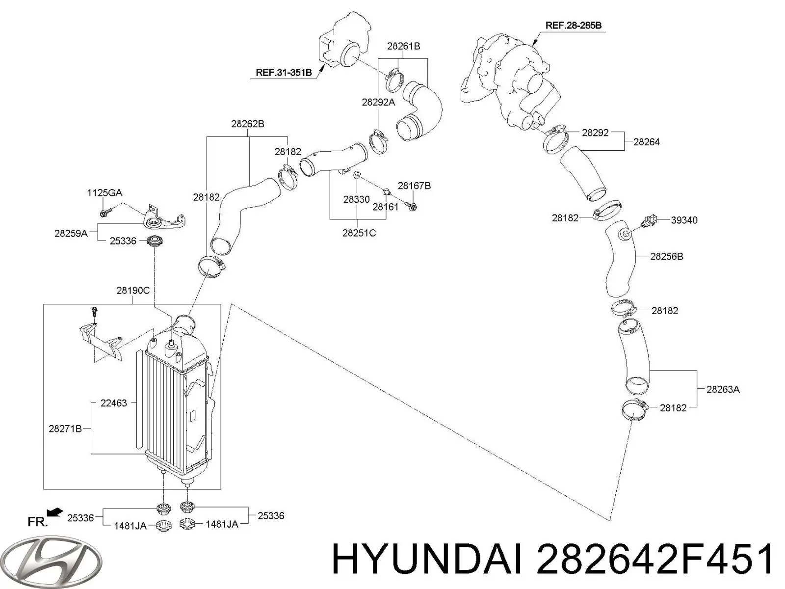  Hyundai/Kia 282642F451 ціна, від 34.08 USD