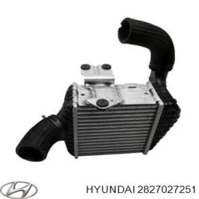 Радіатор интеркуллера 2827027251 Hyundai/Kia