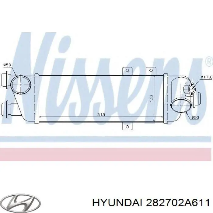 Система охолодження наддувочного повітря Hyundai/Kia 282702A611 ціна, від 104.41 USD