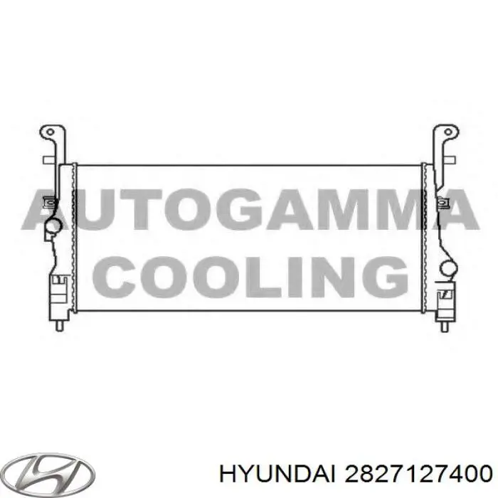  Радіатор интеркуллера Hyundai Grandeur 