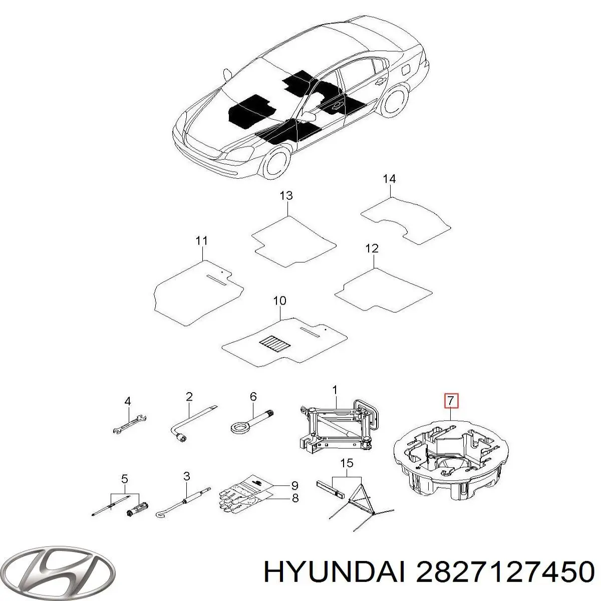 2827127450 Hyundai/Kia радіатор интеркуллера