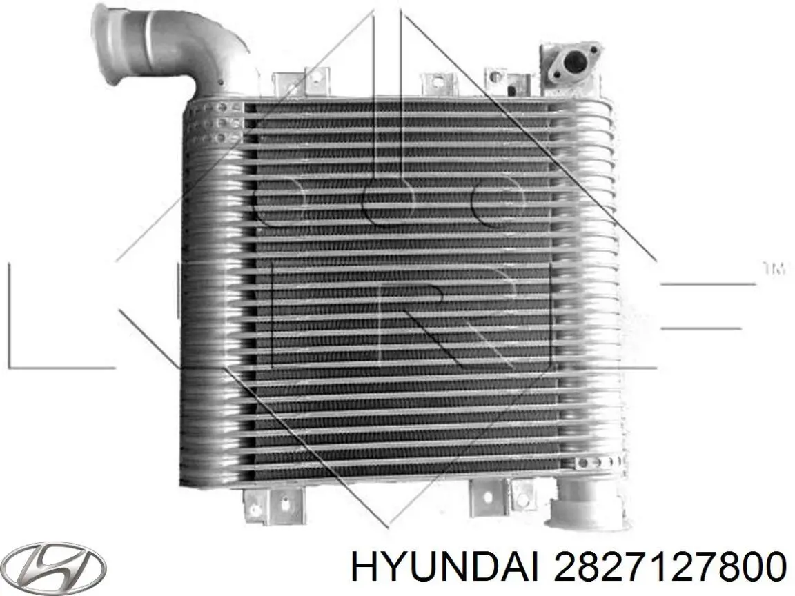 2827127800 Hyundai/Kia радіатор интеркуллера