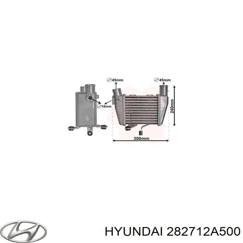 Система охолодження наддувочного повітря Hyundai Getz хетчбек (TB) (2002 - 2011) ціна, від 56.60 USD